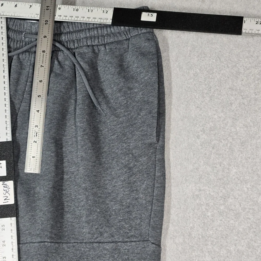Adidas Men Sweatpants 2XL Gray Tapered Jogger Fleece Logo Activewear 29